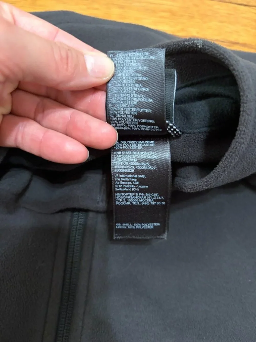 The North Face Windwall Fleece Vest Mens Size Large Charcoal Gray Zipped Pockets